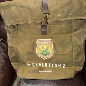 New Evolution 2 Olive Green Canvas Sturdy Backpack